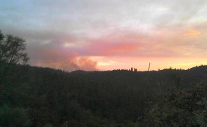 Smoke clouds the sunset July 26 from Snows Road looking toward Somerset and Fair Play. Photo/Bill Kingman