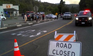 Roads are closed near the fire for safety reasons. Photo/Bill Kingman