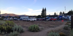 Tahoe Keys Marina turned vegetated state land into a dirt parking lot. Photo/Kathryn Reed