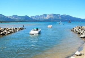 Boaters leaving the Tahoe Keys Marina on July 4 have until 9 to get back if they are trailering their boat tonight. Photo/Kathryn Reed