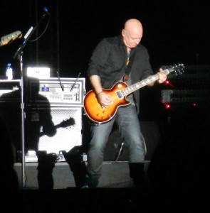 Jimmy Stafford bring the crowd to its feet with is guitar riffs.