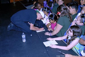 Logan LaPlante signs autographs. Photo/Arizona Commerce Society