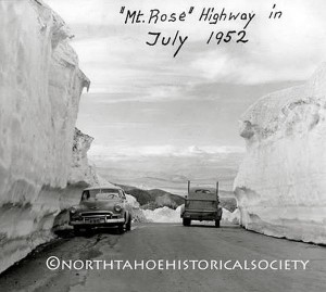 Mt. Rose Highway in July 1952. Photo/North Lake Tahoe Historical Society