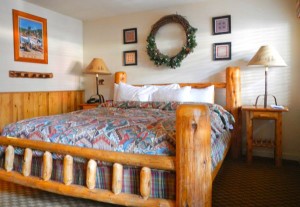 Rooms have a Tahoe-feel to them.