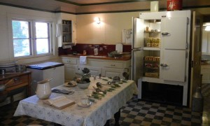 The kitchen at Vikingsholm.