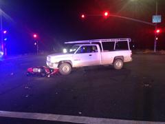 A motorcyclist was hit in Truckee on Oct. 20. Photo/Provided