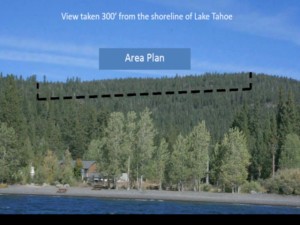 This ridgeline located in Carnelian Bay is what East West wants to develop.