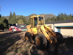 Excavation work is beginning at Sierra House Elementary where two growing domes will be erected. Photo/Rebecca Bryson