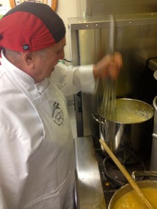 John Mauriello is a regular cook at Bread & Broth.