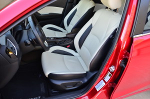 Leather seats add to the comfort.