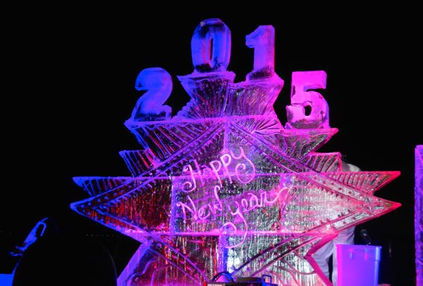 An icy welcome to 2015 in South Lake Tahoe. Photo/Kathryn Reed