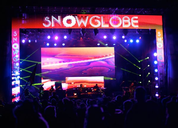 Emancipator Ensemble has people bouncing to the sound on Dec. 29 at SnowGlobe. Photo/Carolyn E. Wright/Copyright