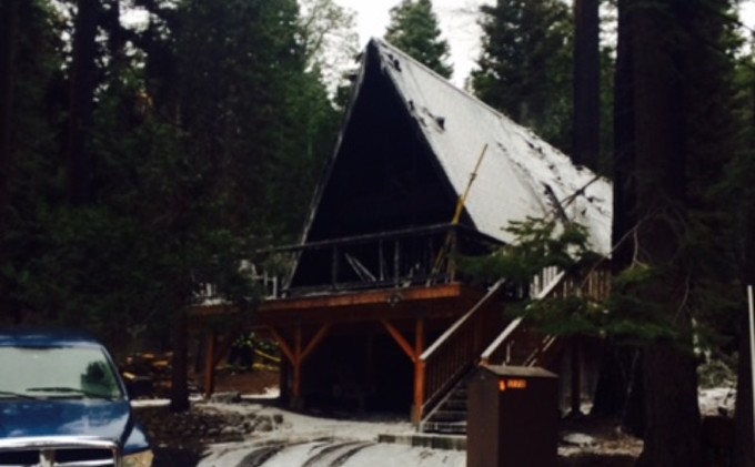 Storm causes house fire in Tahoe City