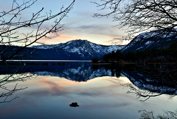 Lack of snow doesn't mean lack of beauty at Fallen Leaf Lake. Photo/Toogee Sielsch