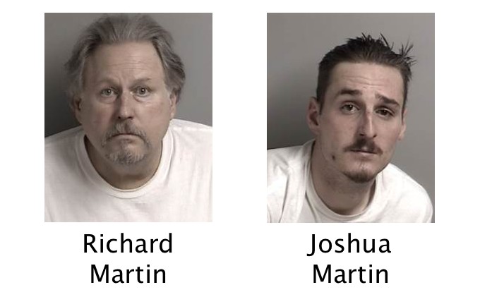 Father-son arrested on drug, weapons charges