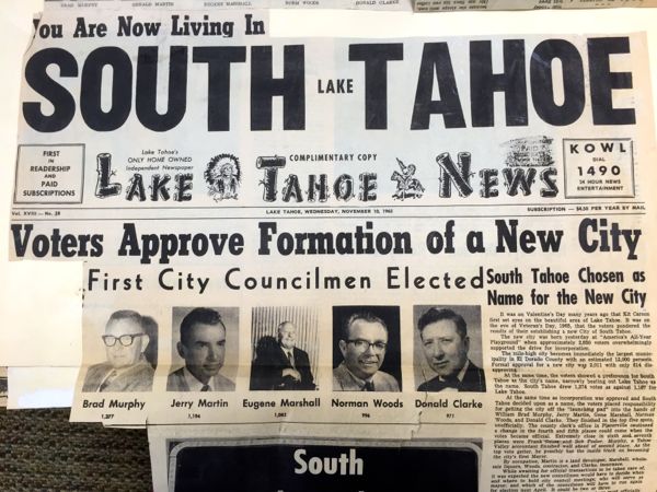 South Lake Tahoe voters in November 1965 agreed   form an incorporated city.