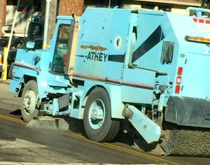 South Lake Tahoe aims to have sweepers out two days after a storm. Photo/Kathryn Reed