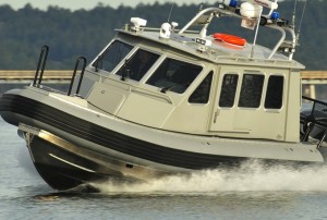 a 28-foot Titan T280 Pilot similar to the Washoe County Sheriff's Office new Marine 9 (courtesy Titan Boats)