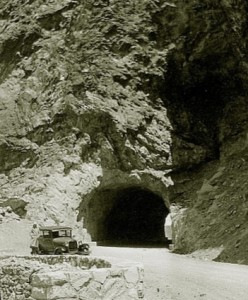 The tunnel in 1932. Photo/Lake Tahoe Historical Society