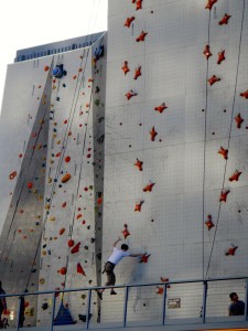 Whitney Peak has the largest outdoor climbing wall in the United States.