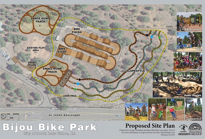 Bijou Bike Park may be built this year. Rendering/Provided