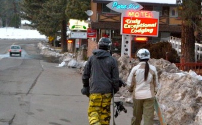 Snow putting heads in Lake Tahoe beds