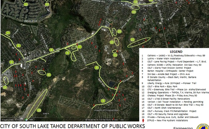 Tahoe roadwork to severely impact drive time