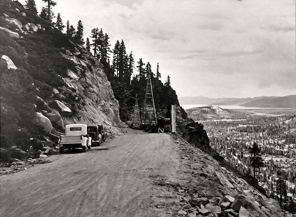 Four-wheel drive was not an options in the 1930s. Photo/Lake Tahoe Historical Society