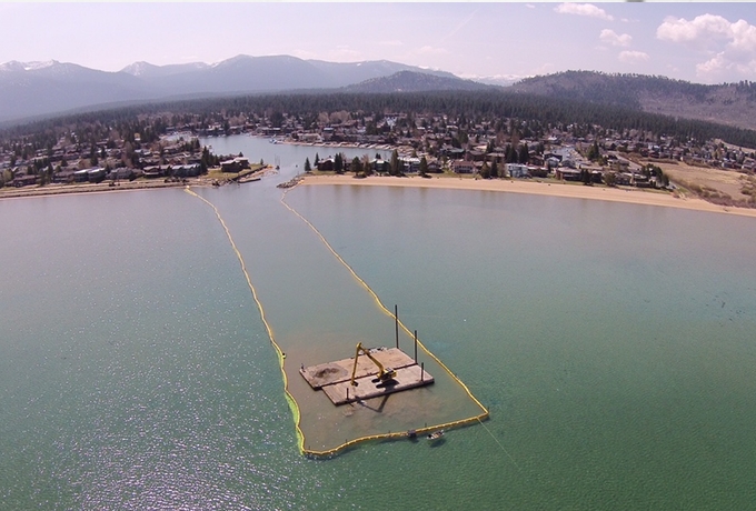 Dredging at the Tahoe Keys Property Owners Association channel was completed earlier this month. Photo/Melanie Green