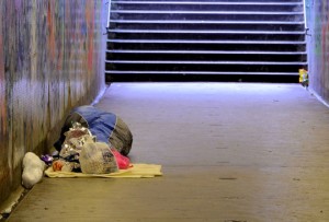 Homeless takes on many forms in Lake Tahoe. Photo/Albert Bridge