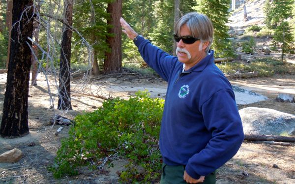 Kit Bailey with the U.S. Forest Service has been in the firefighting business for 36 years. Photo/Kathryn Reed