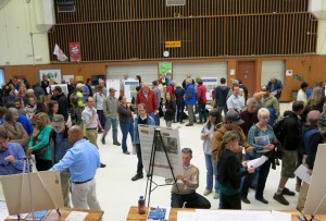 The Meyers Area Plan meeting May 6 brought out more than 100 people. Photo/Jessie Marchesseau