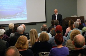 Charles Goldman talks about the changes at Lake Tahoe on June 4 in Incline Village. Photo/LTN