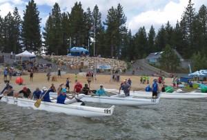 Racers prepare for the 2014 Waterman’s Challenge. Photo/Provided