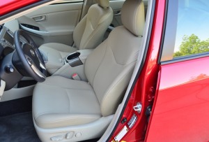 The interior of the Prius is nothing special.