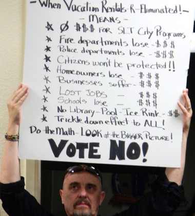 No resolution to SLT vacation rental policy