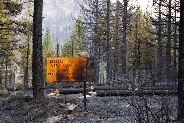 Structures are threatened, but so firefighters have kept the flames at bay. Photo/Carolyn E. Wright/Copyright