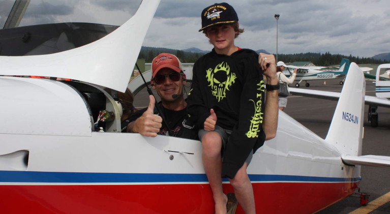 Youngsters get a chance to fly in plane