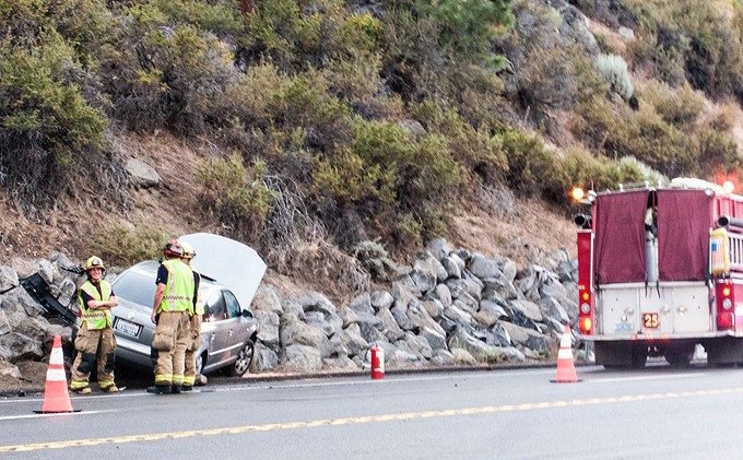 1 person hurt in accident near Cave Rock