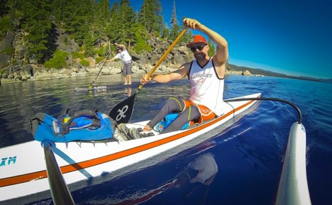 Adventurer wants Tahoe canoe speed record