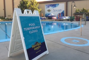 The pool is has not had water since last summer. Photo/LTN