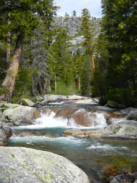 Pyramid Creek is either in view from or can be heard while on the trail.