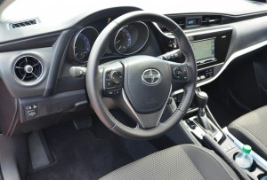 Specifications Scion iA Price $16,495 to $17,595 including destination of $795 Engine 1.5L inline four, DOHC, 16 valves with DI 106 hp @ 6,000 RPM 103 lb-ft of torque @ 4,000 RPM Transmission Six speed manual Six speed automatic Configuration Transverse front engine/front wheel drive Dimensions Wheelbase 101.2 inches Length 171.7 inches Width 66.7 inches Height 58.5 inches Track (f/r) 58.9/58.5 inches Ground clearance 5.5 inches Weight (m/a) 2385/2416 pounds Fuel capacity 11.6 gallons Trunk capacity 13.5 cubic feet Passenger volume 85.9 cubic feet Wheels 16X5.5 inches Tires 185/60X16 inches Steering lock to lock 2.84 turns Turning circle 32.2 feet Performance 0-60 est 9.2 seconds Top speed over 100 mph Fuel economy EPA rated (manual//automatic) 31/41/35 mpg//33/42/37 mpg city/highway/combined. iA should meet those numbers Scion iM Engine 1.8L DOHC, 16 valve inline four cylinder 137 hp @ 6,100 rpm 126 lb-ft of torque @ 4,000 rpm Transmission Six speed manual Seven speed CVT Configuration Transverse front engine/front wheel drive Dimensions Wheelbase 102.4 inches Length 170.5 inches Width 69.3 inches Height 55.3 inches Ground clearance 5.5 inches Track (f/r) 59.6/59.3 inches Passenger volume 90.4 cubic feet Cargo capacity 20.8 cubic feet Fuel capacity 14 gallons Weight (m/a) 2,943/3,031 pounds Steering lock to lock 2.59 turns Turning circle 35.4 Tires 225/45X17 inches Co-efficient of drag 0.30 Performance 0-60 mph est 8.7 seconds Top speed over 100 mph Fuel economy (m//a) 27/36/31//28/37/32 mpg city/highway/combined. iM should meet or exceed those numbers