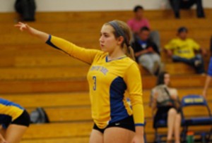 Kaitlynn Watson of South Lake Tahoe played on U.S. volleyball in Europe this month. Photo/Provided