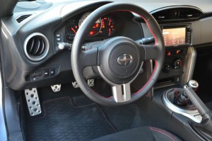 Specifications Engine Horizontally opposed 2.0L, DOHC, 16 valve four cylinder 200 hp @ 7,000 rpm 151 lb-ft of torque @ 6,400 rpm Transmission Six speed manual Six speed torque converter automatic Configuration Longitudinal front engine/rear wheel drive Dimensions Wheelbase 101.2 inches Length 166.7 inches Width 69.9 in inches Height 60.6 inches Track (f/r) 59.8/60.6 inches Ground clearance 4.9 inches Turning circle 36.1 feet Steering lock to lock 2.48 turns Fuel capacity 13.2 gallons Trunk capacity Seats 4 Weight (m/t/a//t) 2,758//2,806 pounds Wheels 17X7 inch alloys Tires 215/45X17 Michelin Primacy HP summer Co-efficient of drag 0.27 Performance 0-60 mph 6.81 seconds 50-70 mph 3.82 seconds 50-70 mph up 6% grade 5.79 seconds Top Speed Plenty fast (130 mph plus plus) Fuel economy (MT//AT) EPA rated 22/30/26//25/34/28 mpg. With the M/T expect 30 mpg in rural county driving and 37 mpg on the highway at legal speeds.