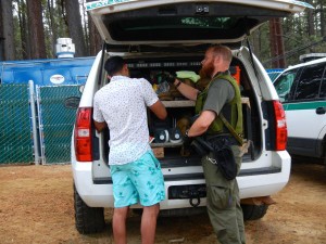 A man receives a citation for disorderly conduct and interfering with a law enforcement officer.