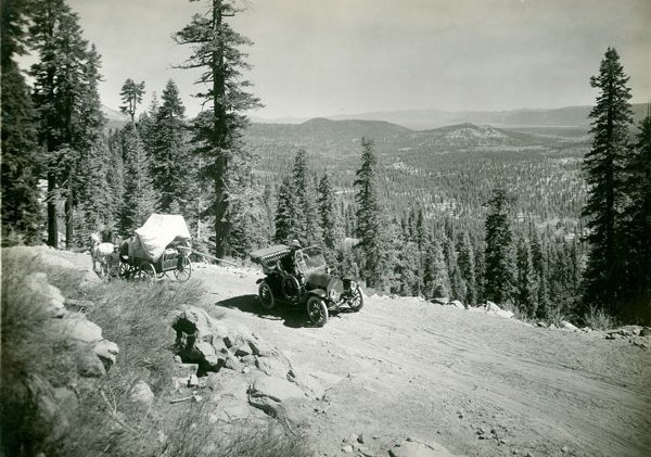 Then and now: Meyers Grade — dirt to asphalt