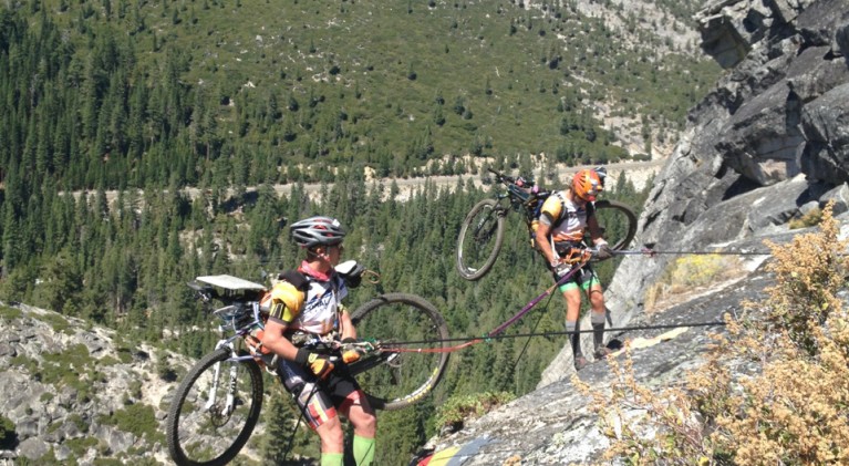 Primal Quest athletes endure snakes, rappelling with bikes