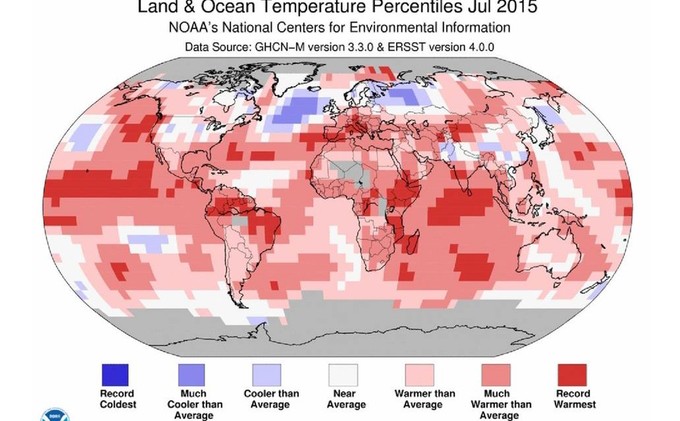 July was Earth’s hottest month on record