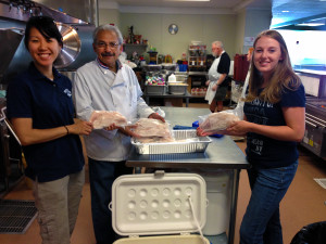 Putting fresh fish from Lake Tahoe on the table at the St. Vincent’s Food Pantry is a spinoff of University of Nevada, Reno research that is removing invasive fish from the Tahoe Keys at the south shore of the lake. The project aims to remove the nonnative fish that are damaging the habitat for native fish and other species. Photo courtesy of Catholic Charities of Northern Nevada.